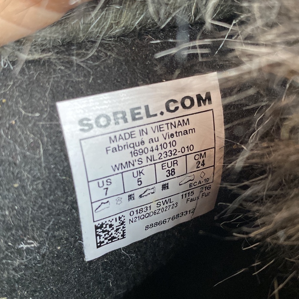 SOREL TOFINO II BOOTS- BLACK- SIZE 7 - Picture 9 of 9